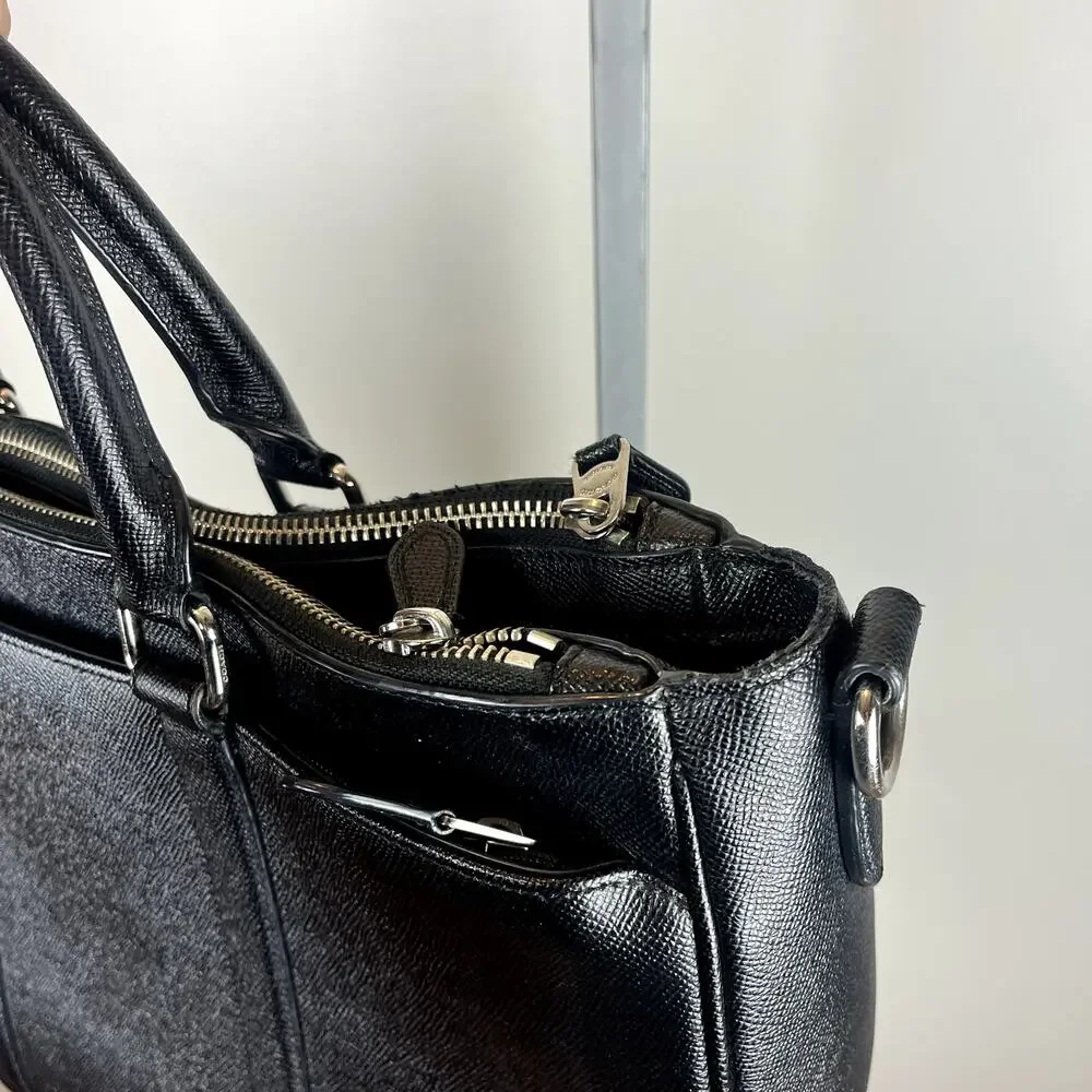 COACH Metropolitan Double Zip Business Case - Black - Picture 6 of 7